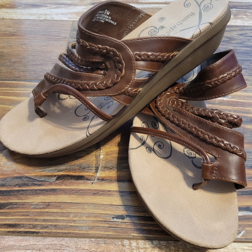 BareTraps Brown Strappy Sandals